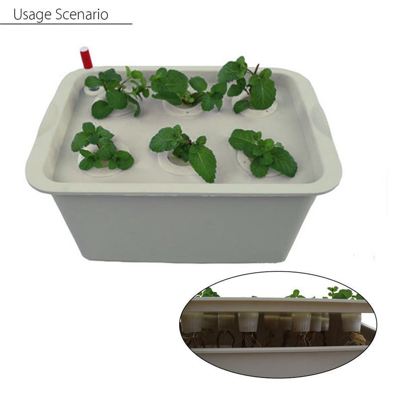 12 Holes Plant Site Hydroponic Garden Pots Planters System I - Gardening Land