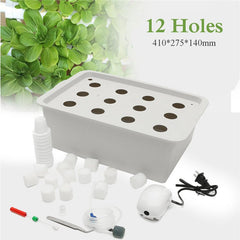 12 Holes Plant Site Hydroponic Garden Pots Planters System I - Gardening Land