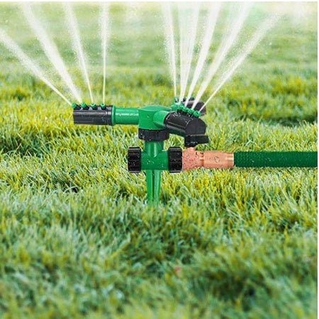 360 Automatic Rotating Sprinkler Irrigation Garden Lawn Courtyard Household Garden Water Adjustable Sprinkler Irrigate Tools - Gardening Land