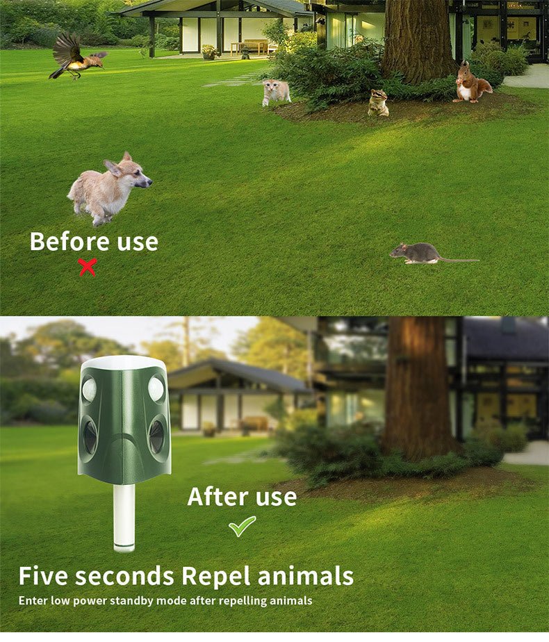 360 Degrees Outdoor Solar Pest Repeller - Gardening Land