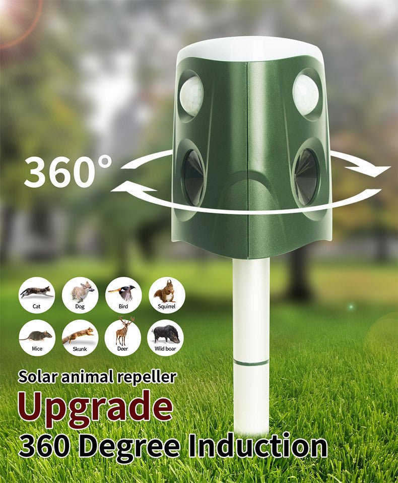 360 Degrees Outdoor Solar Pest Repeller - Gardening Land