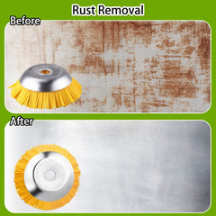 5pcs/set 8inch Nylon Wire Wheel Grass Trimmer Lawnmower Brush Cutter Head with Install Tool for Garden Backyard Lawn Sidewalk - Gardening Land