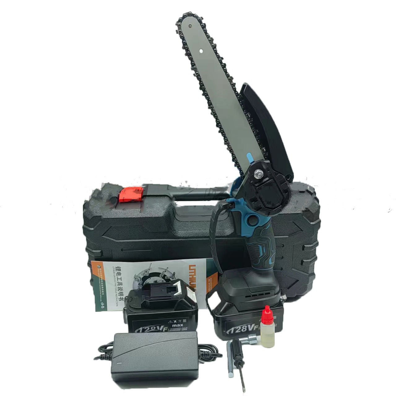 6 - inch Lithium Chainsaw Wood Cutting Saw Household Rechargeable Mini - Gardening Land