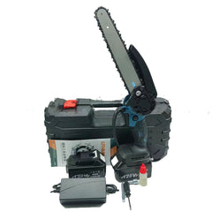 6 - inch Lithium Chainsaw Wood Cutting Saw Household Rechargeable Mini - Gardening Land