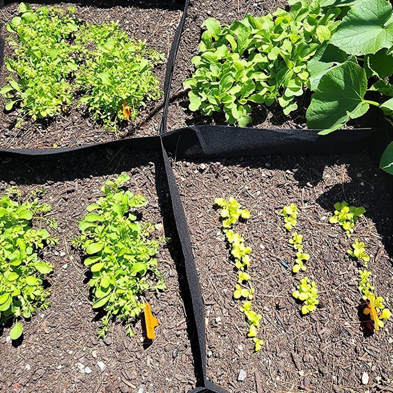 8 - grid Vegetables Grow Nursery Basin Thickened Felt Planting Bag - Gardening Land