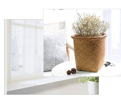 Caches - pots en rotin basiques - Gardening Land