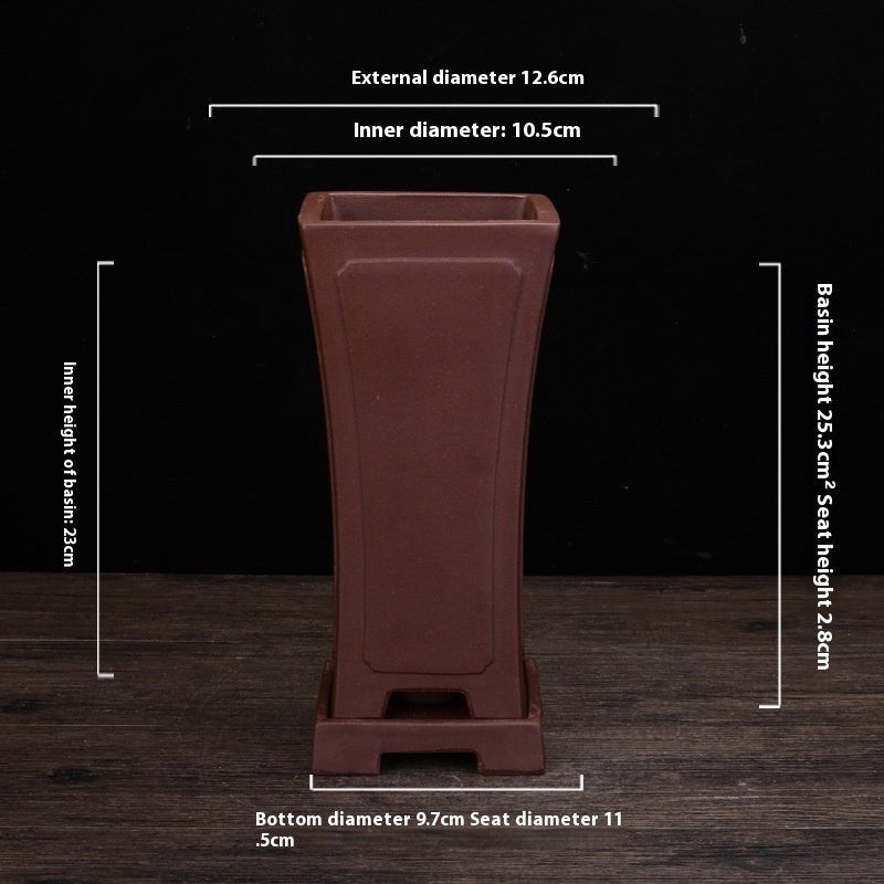 Ceramic Zisha Orchid Pots Indoor Elegant - Gardening Land