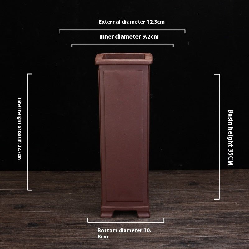 Ceramic Zisha Orchid Pots Indoor Elegant - Gardening Land