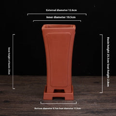 Ceramic Zisha Orchid Pots Indoor Elegant - Gardening Land