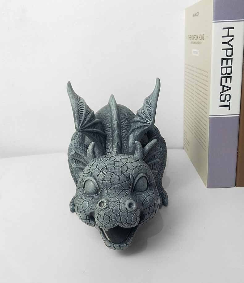 Creative Dinosaur Statue Cute Animals Resin Crafts Fountain Ornament For Home Garden Courtyard Decoration Xqmg Garden Statues - Gardening Land