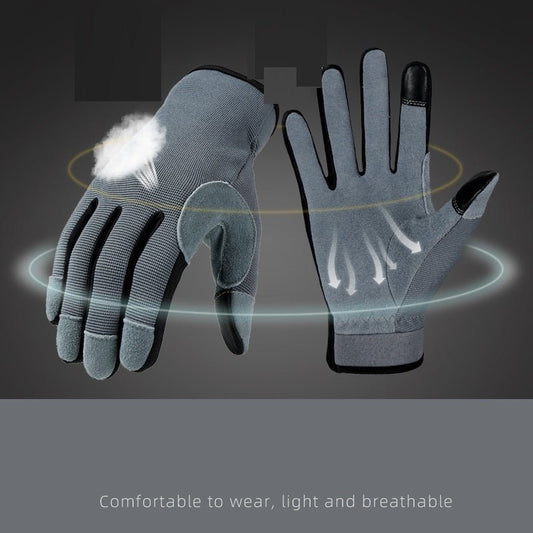 Deer Skin Two Layer Touch Screen Gardening Gloves - Gardening Land