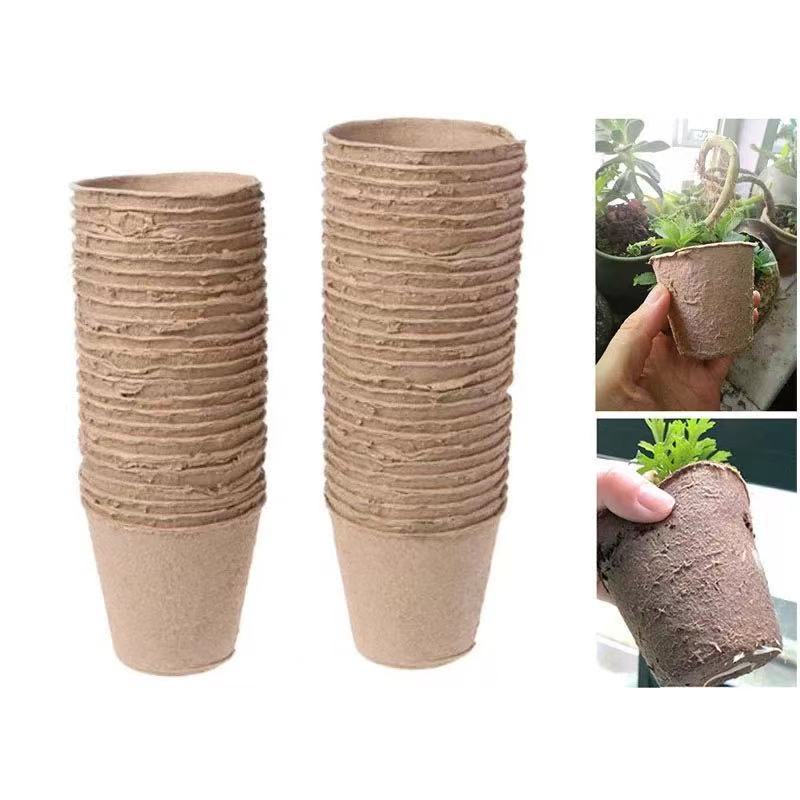 Degradable Nursery Cup Made Of Paper Pulp Flower Pot - Gardening Land