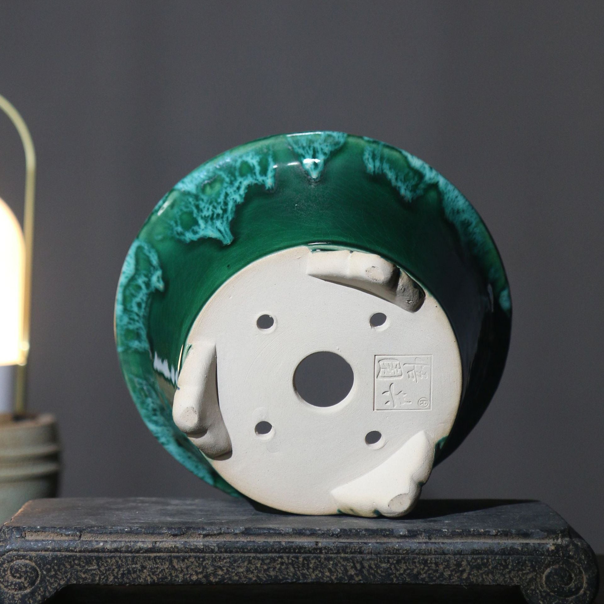 Desktop Potted Handmade Pots Flow Glaze - Gardening Land