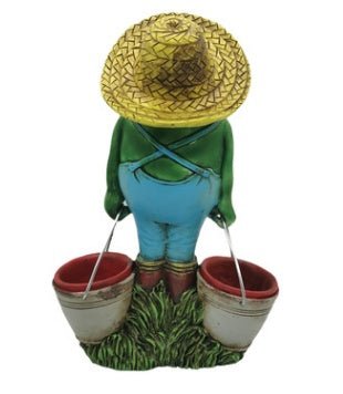 Dwarf Statue Decoration Decoration Bucket Frog Garden Decoration Resin Decoration - Gardening Land