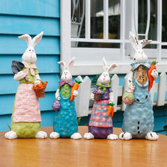 Easter Rabbit Decoration Realistic Rabbit Resin Crafts Garden Decoration Gardening Garden Decoration - Gardening Land
