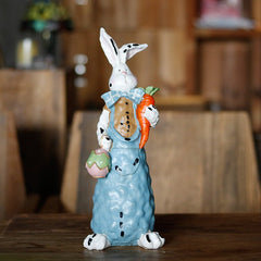 Easter Rabbit Decoration Realistic Rabbit Resin Crafts Garden Decoration Gardening Garden Decoration - Gardening Land
