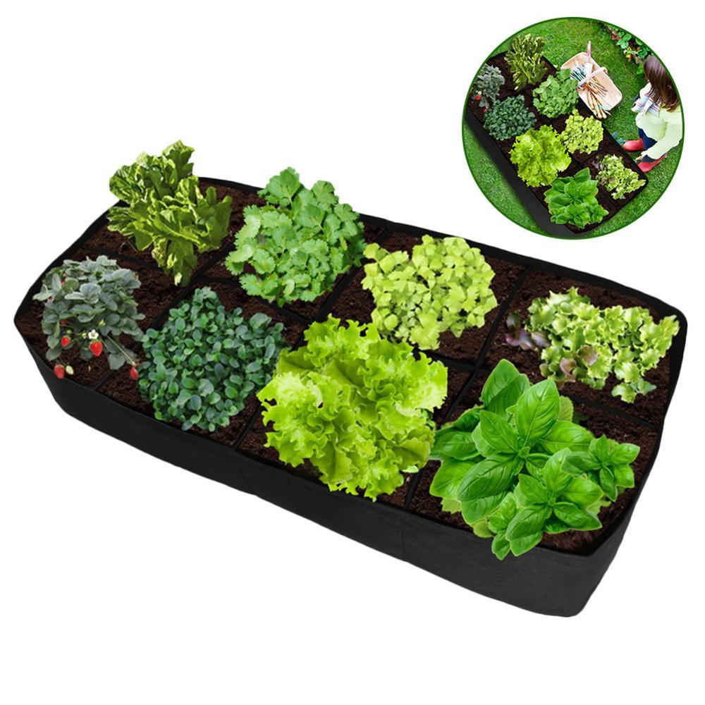 Felt Planting Bag Multi - Port Garden Flowerpot Vegetable Planting Bag - Gardening Land