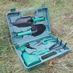 Five - piece Garden Tool Plastic Box Plastic Garden Tool Set - Gardening Land