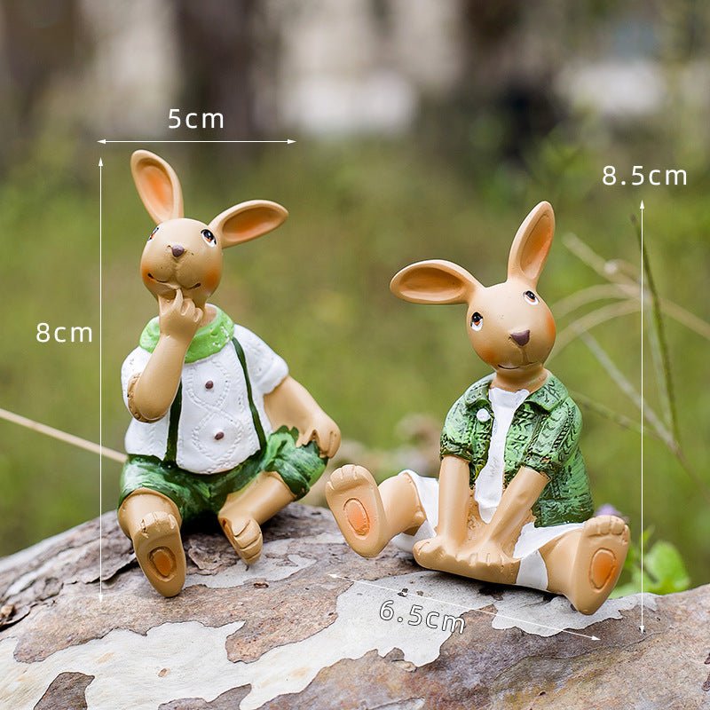 Garden Decoration Cartoon Rabbit Decoration - Gardening Land