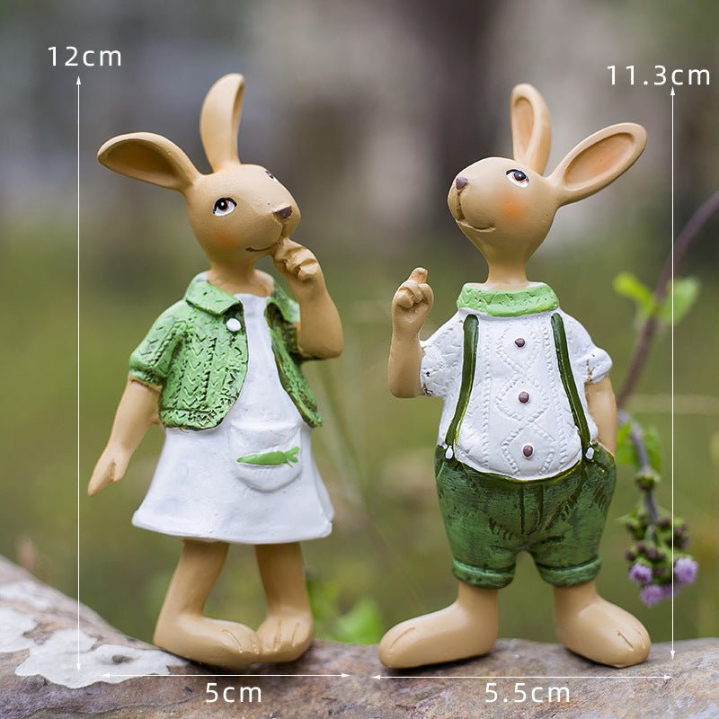 Garden Decoration Cartoon Rabbit Decoration - Gardening Land