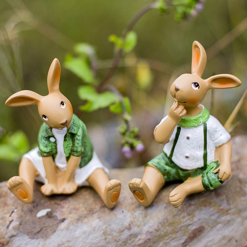 Garden Decoration Cartoon Rabbit Decoration - Gardening Land