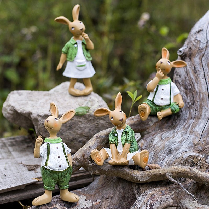 Garden Decoration Cartoon Rabbit Decoration - Gardening Land