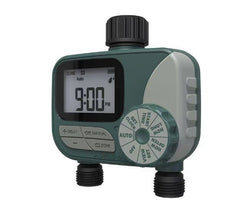 Garden Irrigation Double Valve Automatic Controller Intelligent Watering Flowers - Gardening Land