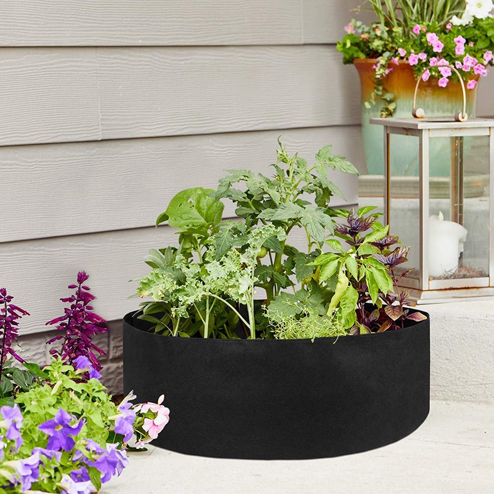 Garden Raised Bed Round Planting Container Grow Bags Fabric Planter Pot For Plants Nursery Pot - Gardening Land