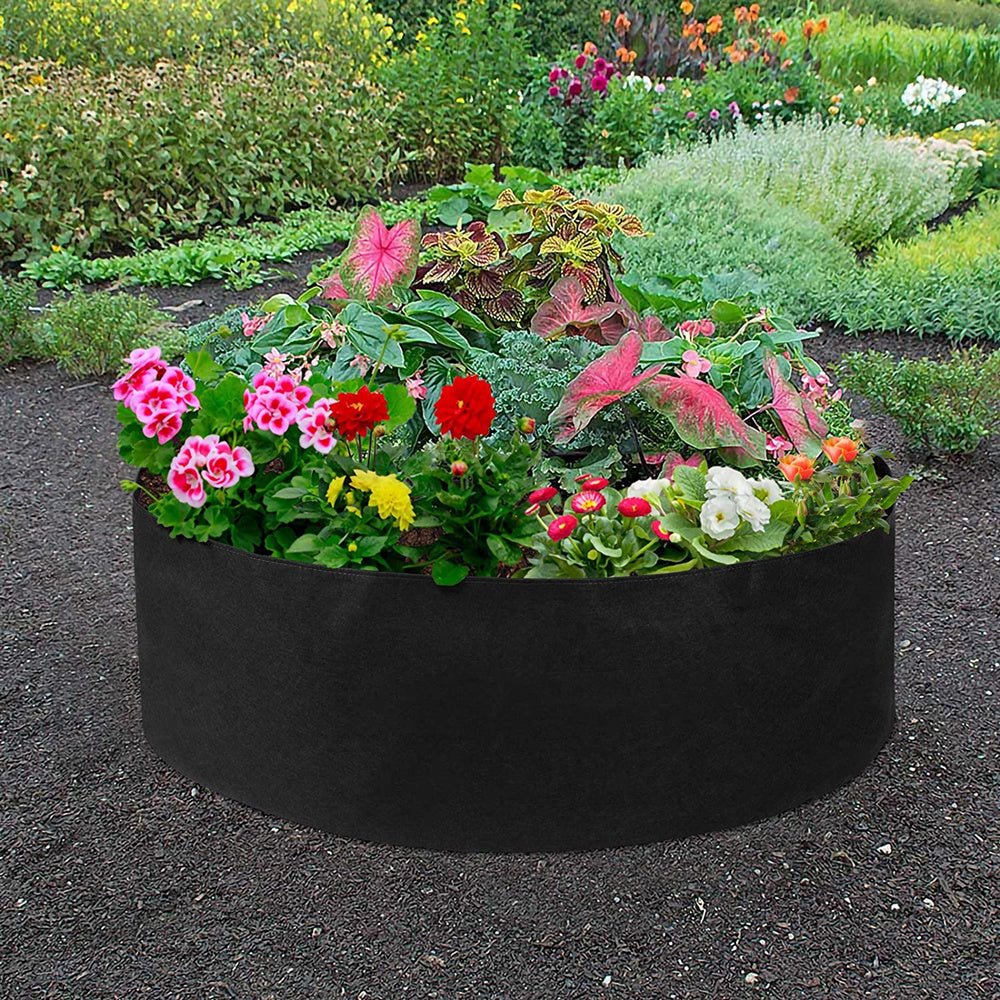 Garden Raised Bed Round Planting Container Grow Bags Fabric Planter Pot For Plants Nursery Pot - Gardening Land
