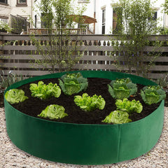 Garden Raised Bed Round Planting Container Grow Bags Fabric Planter Pot For Plants Nursery Pot - Gardening Land