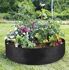 Garden Raised Bed Round Planting Container Grow Bags Fabric Planter Pot For Plants Nursery Pot - Gardening Land