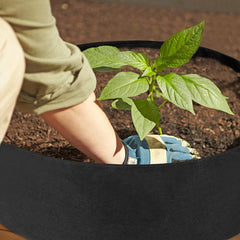 Garden Raised Bed Round Planting Container Grow Bags Fabric Planter Pot For Plants Nursery Pot - Gardening Land