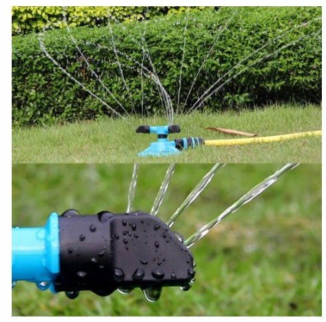 Garden Small Triple Rotary Lawn Sprinkler Automatic Garden - Gardening Land