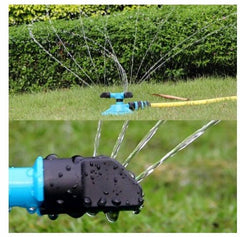 Garden Small Triple Rotary Lawn Sprinkler Automatic Garden - Gardening Land
