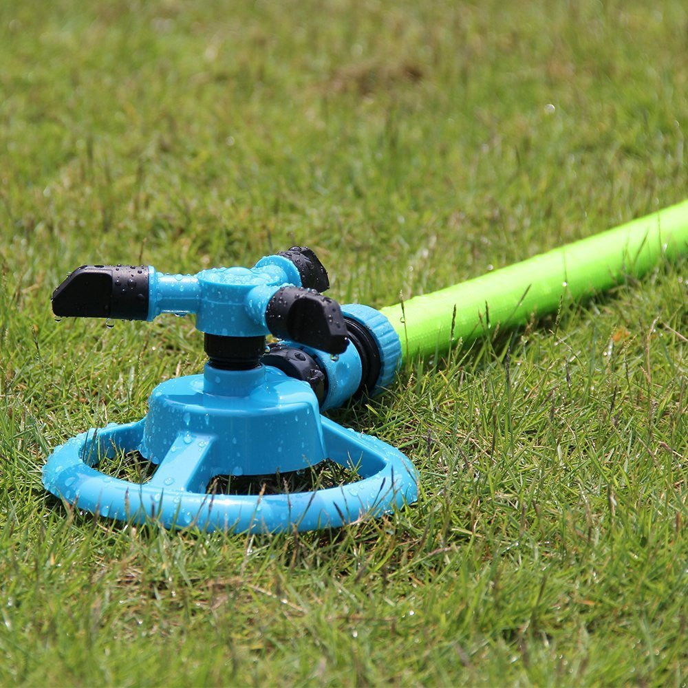 Garden Small Triple Rotary Lawn Sprinkler Automatic Garden - Gardening Land