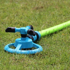 Garden Small Triple Rotary Lawn Sprinkler Automatic Garden - Gardening Land