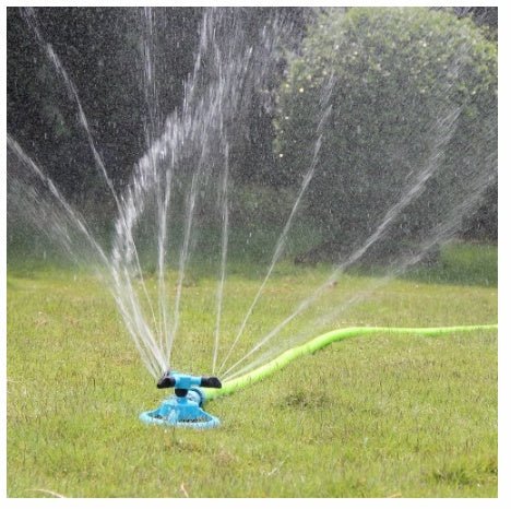 Garden Small Triple Rotary Lawn Sprinkler Automatic Garden - Gardening Land