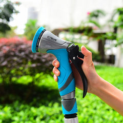 Garden Sprayer Water Spray Bottle Mist Gun Ten Modes Home Tools Accessories Aluminium Alloy Regadera Plant Watering Nozzle - Gardening Land
