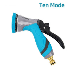 Garden Sprayer Water Spray Bottle Mist Gun Ten Modes Home Tools Accessories Aluminium Alloy Regadera Plant Watering Nozzle - Gardening Land