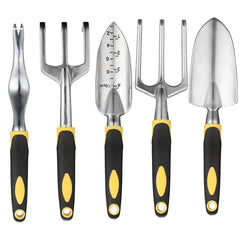 Garden Tools 8 - piece Set Aluminum Alloy Two - color Plastic Handle Shovel - Gardening Land