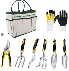 Garden Tools 8 - piece Set Aluminum Alloy Two - color Plastic Handle Shovel - Gardening Land