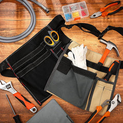 Garden Trim Light Multi - Pocket Canvas Belt Bag Storage Bag - Gardening Land