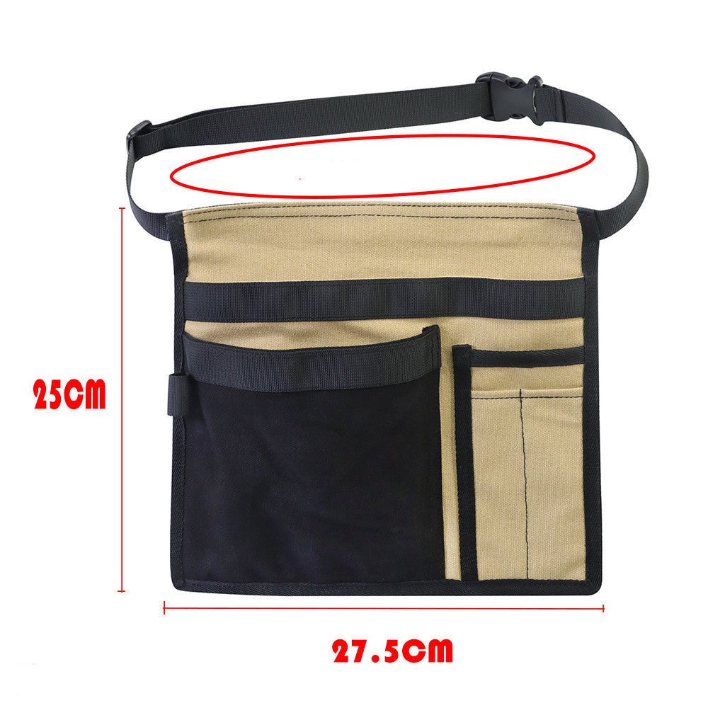 Garden Trim Light Multi - Pocket Canvas Belt Bag Storage Bag - Gardening Land