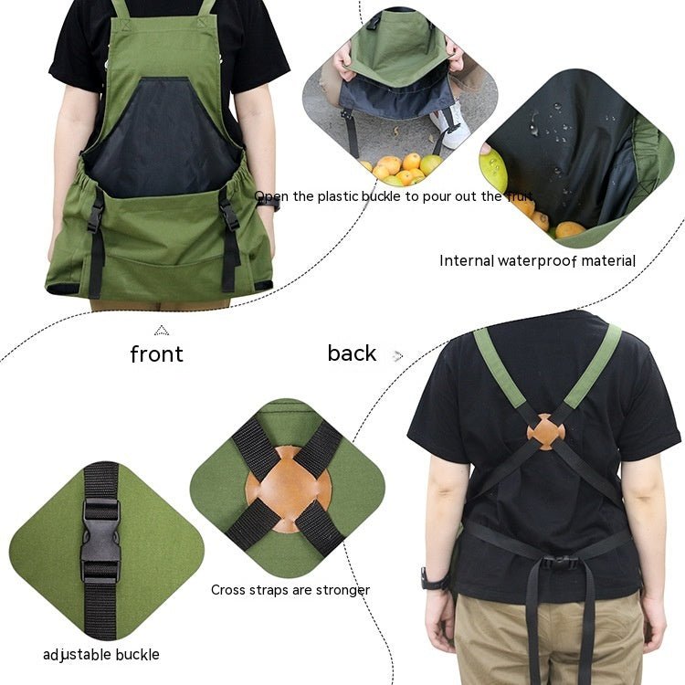 Garden Work Fruit And Flower Picking Apron - Gardening Land
