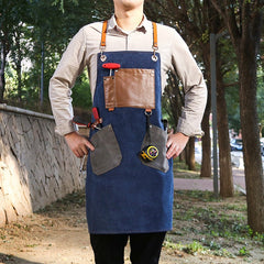 Gardening Baking Salon Denim Workwear Apron - Gardening Land