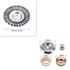 Grass Trimmer Head Steel Wire Brush - Gardening Land