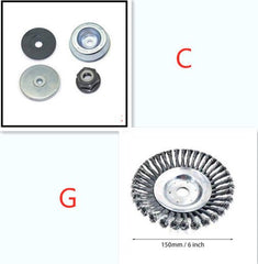 Grass Trimmer Head Steel Wire Brush - Gardening Land