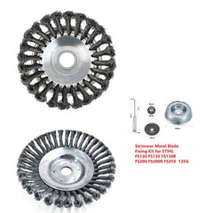 Grass Trimmer Head Steel Wire Brush - Gardening Land