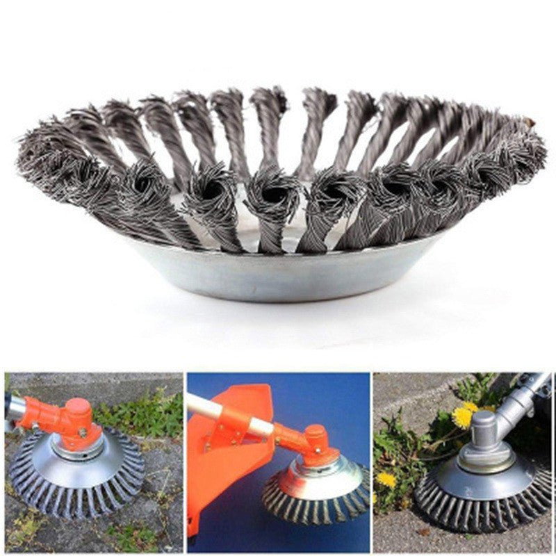 Grass Trimmer Head Steel Wire Brush - Gardening Land