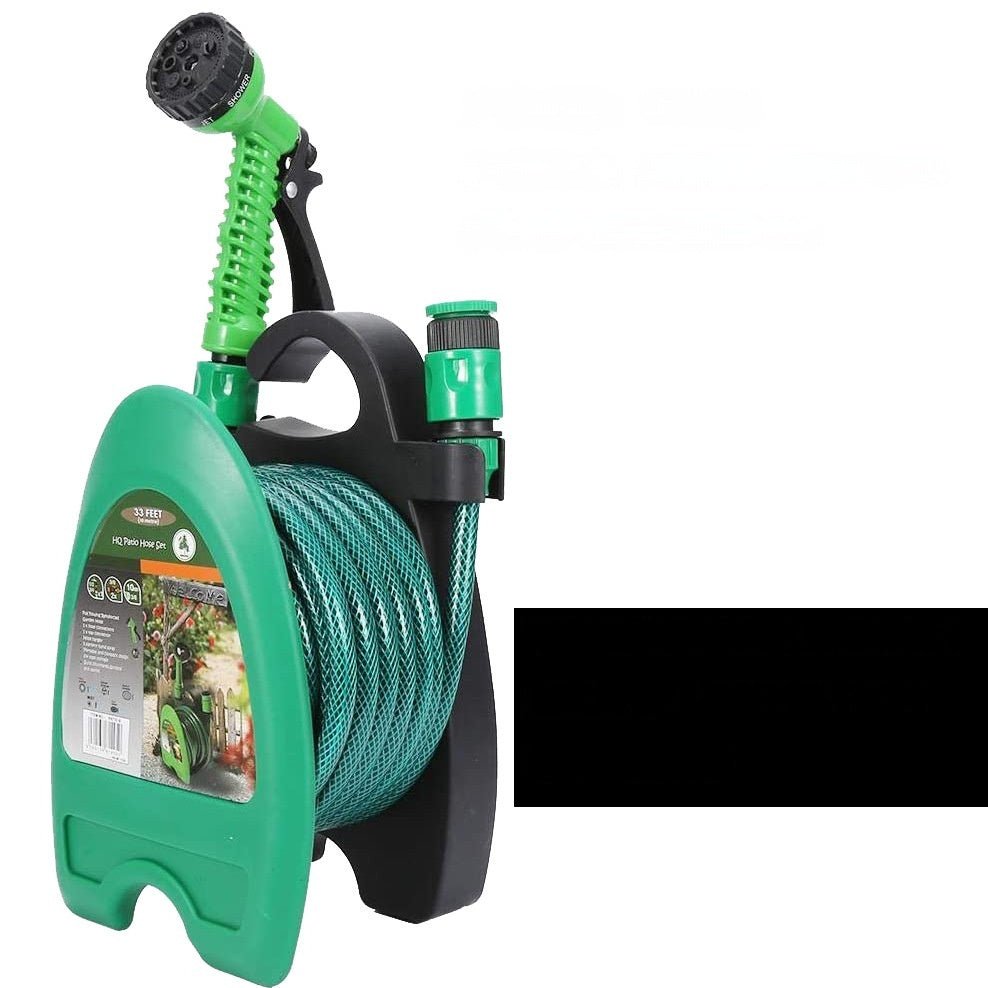 Home Car Wash Watering Portable Wall - mounted Garden Pipe Rack Combination Suit - Gardening Land